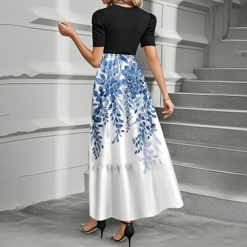 Summer Dresses for Women 2025 Business Casual Flowy Maxi Sun Dress Elegant Loose A Line Sundress2