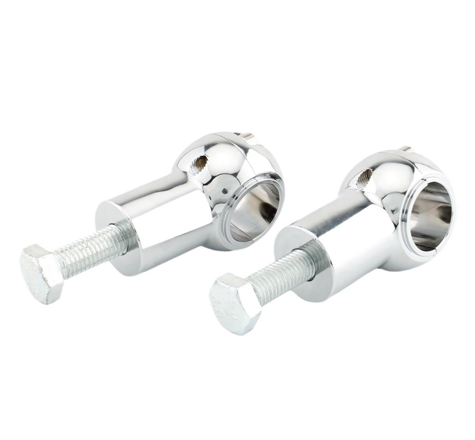 KWEZ 2Inches 3Inches 4Inches 5Inches 25MM Fit FOR Harley Davidson Cruisers Motorcycle Handlebar Clamp Riser(Chrome 2Inches)