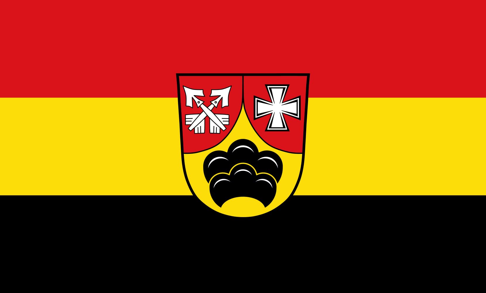 Drapeau Large Stetten de 90x150cm pour remplacer les pavillons fragiles qui se déchirent au vent
