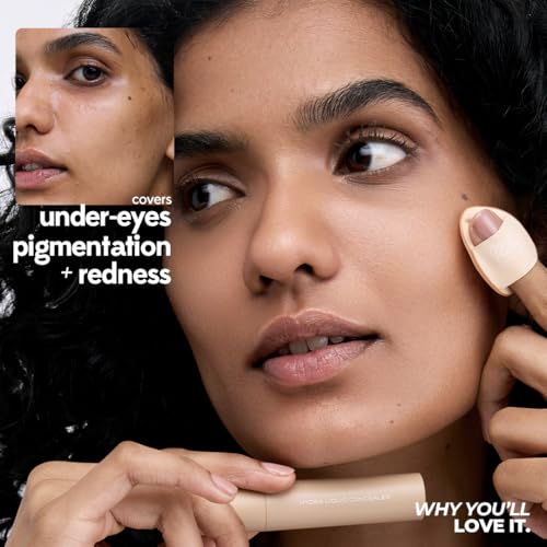 Image of Ruby's Organics Liquid-Cream Concealer for Under-eye Dark Circles & Pigmentation, Full Coverage, Under Eye Cream with Bakuchiol, Easily Blendable, Highly Pigmented, Natural, All Indian Skin Types - HC6, 6.5ml