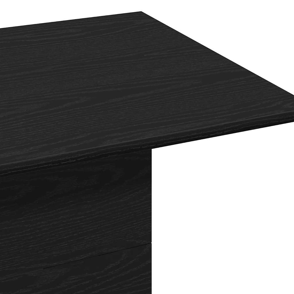 Mesa de centro con aspecto de roble negro, 102 x 55,5 x 40 cm, mesa de salón moderna de madera, mesa de sofá estable para el salón, mesa de café rectangular hasta 75 kg