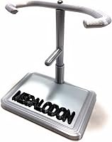 Vista 12 de Soporte de exhibición de dientes de tiburón Megalodon impreso en 3D (negro, 1-3/4")