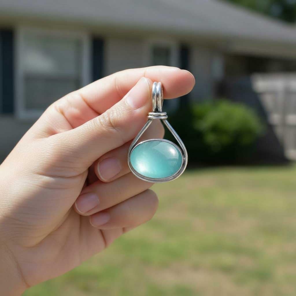 JEWELOPORIUM Boho Handmade Jewelry Natural Gemstone Labradorite, Amethyst, Rose Quartz, Lapis Oval 925 Sterling Silver Plated Pendant Necklace For Women