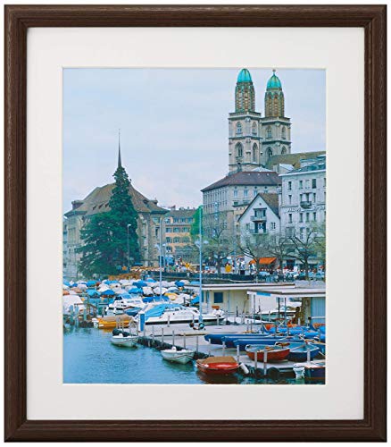 Amazon | フジカラー FUJICOLOR 木製額縁 IM-30 4切 ブラウン 407390