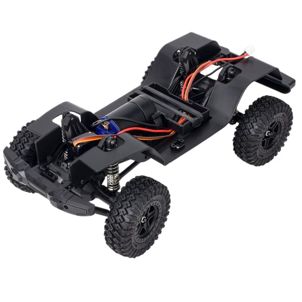 RC Crawler Chassis Frame mit Axles und Gearbox 1/18 Scale 150mm Wheelbase Kompatibel mit RC-Crowler Bronco(Chassis with 1-Speed)