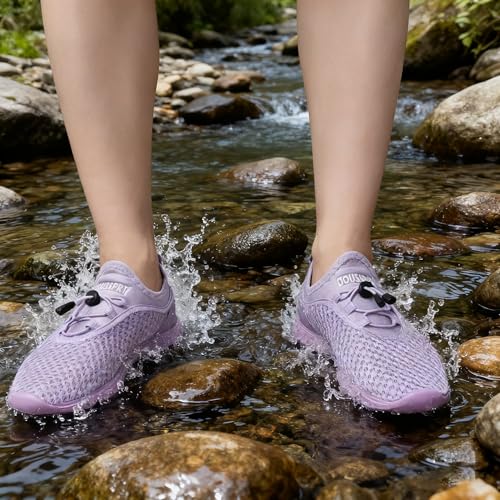 Image of DOUSSPRT Water Shoes for Kids Boys Girls Quick Dry Beach Sports Swim Pool Aqua Shoes for Toddler /Little Kid /Big Kid