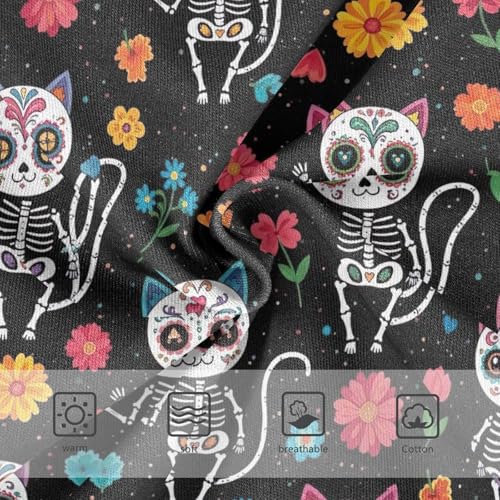 Joisal Durable Toddler Underwear Floral 2t Cotton Panties for Girl Colorful Skulls Cat Florals Kids Undies Briefs3