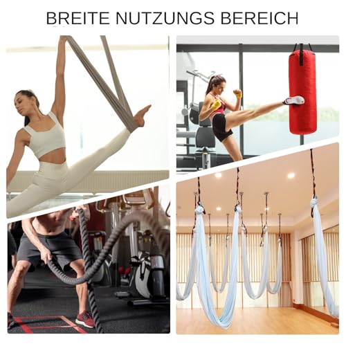 Battle rope mount con ganchos magnéticos estables para entrenamiento 4