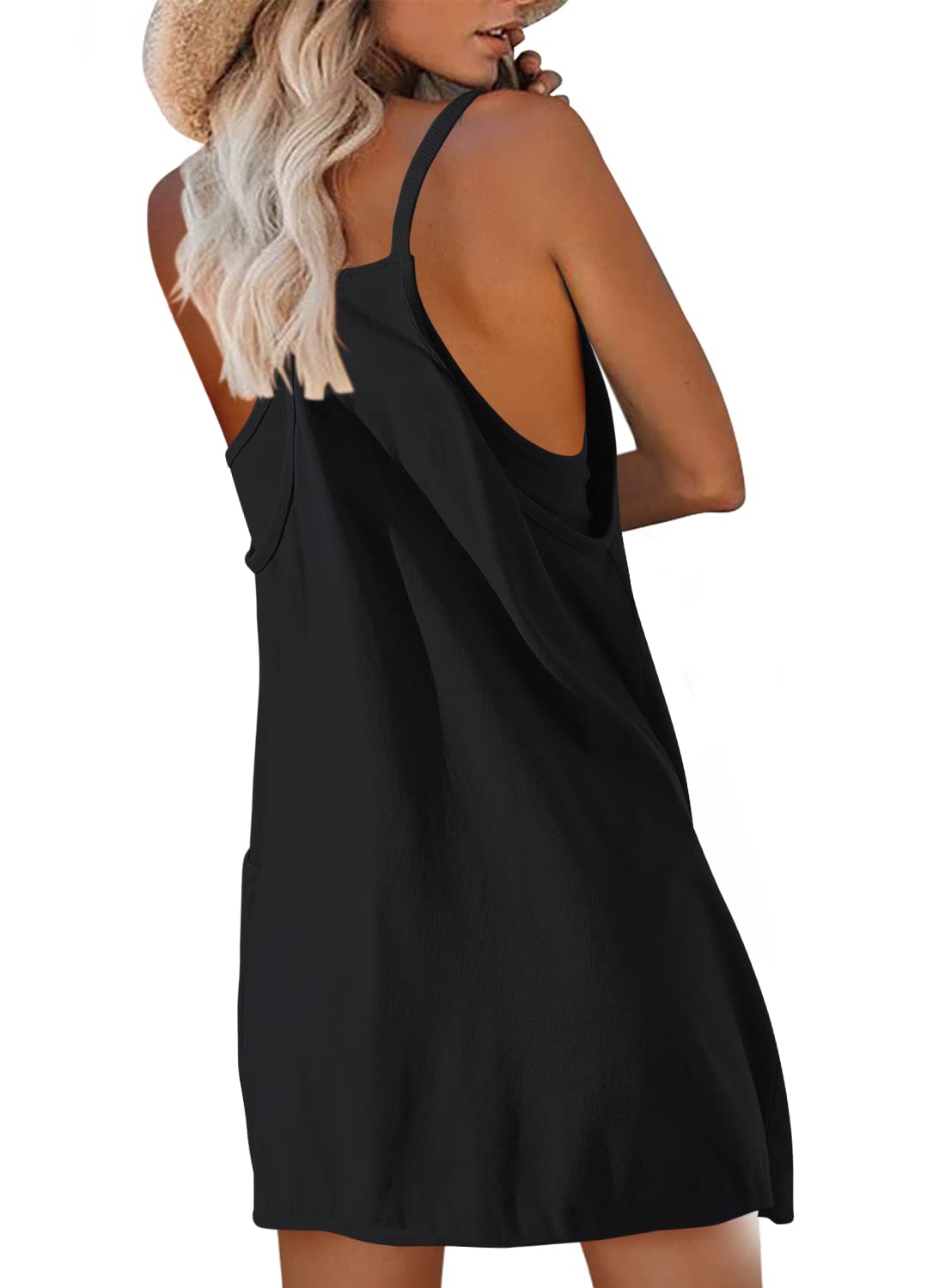 Nirovien Sudadera de gran tamaño con cuello redondo para mujer, con abertura lateral, manga larga, ajuste holgado