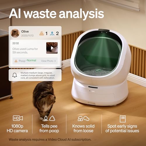 PETLIBRO Automatic Litter Box with Accessories Kit & 90-Day AI Trial, Large Open-Top Self Cleaning Litter Box with AI-Camera Waste Analysis, Multi-Cat Recognition, Usage Tracking and Auto Odor Control by PETLIBRO - Image 4