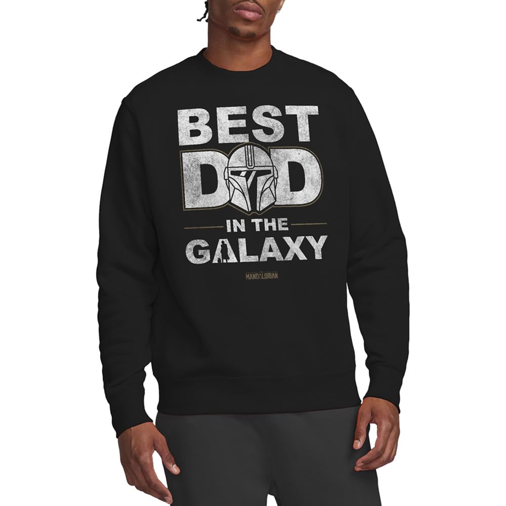 Galaxy  Men's  Mandalorian Best Dad In The  Sweat, Football by Star Wars in Size XL, Sports Direct