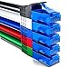 Produktbild deleyCON 5x 1m CAT6 Netzwerkkabel Set - U-UTP RJ45 CAT-6 LAN Kabel Patchkabel Ethernetkabel DSL Switch Router Modem Repeater Patchpanel - Bunt