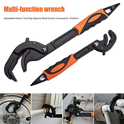 Preisvergleich Produktbild BOLANA Verstellbarer Rohrschlüssel, Multifunktions-Universalschlüssel für 1460 mm, Schnelldrehmomentschlüssel, Mutterschlüssel Werkzeug 2 Stück / Set