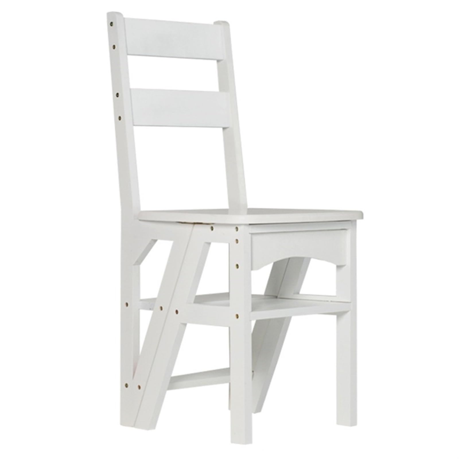 Support de rangement et marchepied blanc compact pour harmoniser votre organisation intérieure