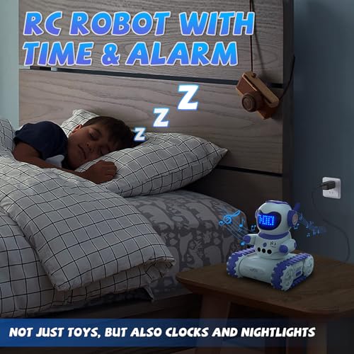 image for Carox Interactive Robot Alarm Clock and Remote Control Car for Kids - 