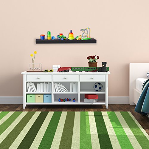 image for InPlace Shelving, Black 0191402 36 in W x 10 in D x 2 in H Floating Wa