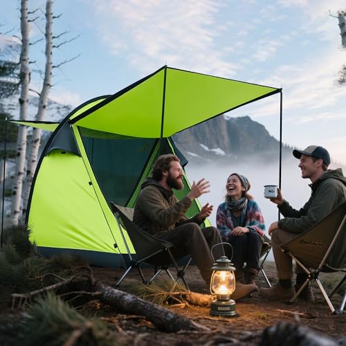 Carpa ultraligera para 4 personas con ventilación y diseño espacioso miniatura 7