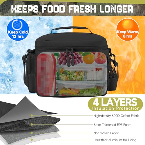 QT&QY Tactical Lunch Bag for Men