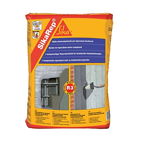 SIKAREP MALTA RIPRISTINO STRUTTURALE CEMENTO ARMATO 25 KG CALCESTRUZZO AMMALORATO BALCONI SOLAI ETC