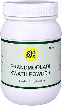 Erandmool Kwath Powder 100g Traditional Herbal Decoction Made from Erand Root Coarse Cut Herb for Herbal Preparation