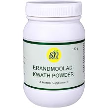 Erandmool Kwath Powder 100g Traditional Herbal Decoction Made from Erand Root Coarse Cut Herb for Herbal Preparation