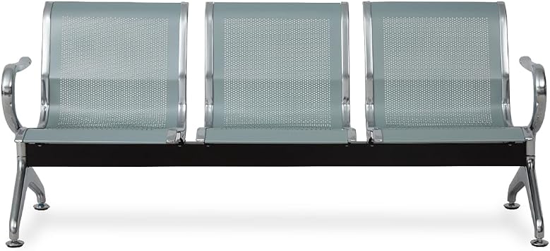Waiting Room Chairs,Office Bench,Reception Chairs,Airport,Bank,Hospital,Office and Other Guest Reception Chairs3-Seats,Silver