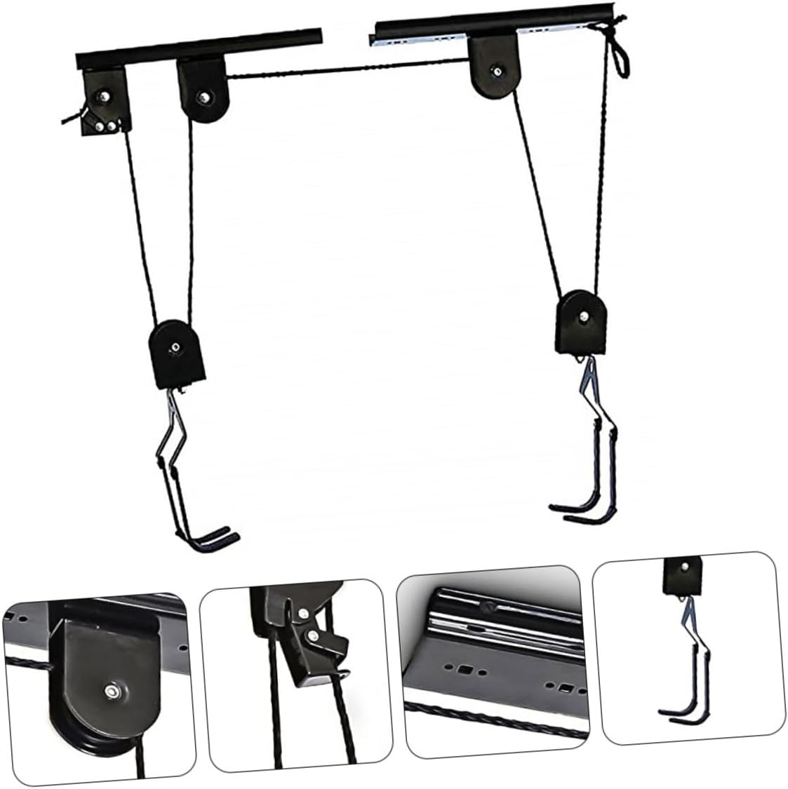 Heavy Duty Solid Steel Wall Mount Bike Rack Optimized Ceiling Storage for Bicycles