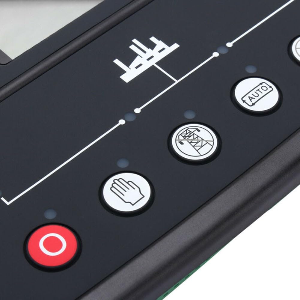 DSE7320 Generatore Diesel Auto Start Controller Modulo per ATS, ABS nero e pannello in metallo con display LCD, relè CC 15A, compatibile con sistemi Deep Sea