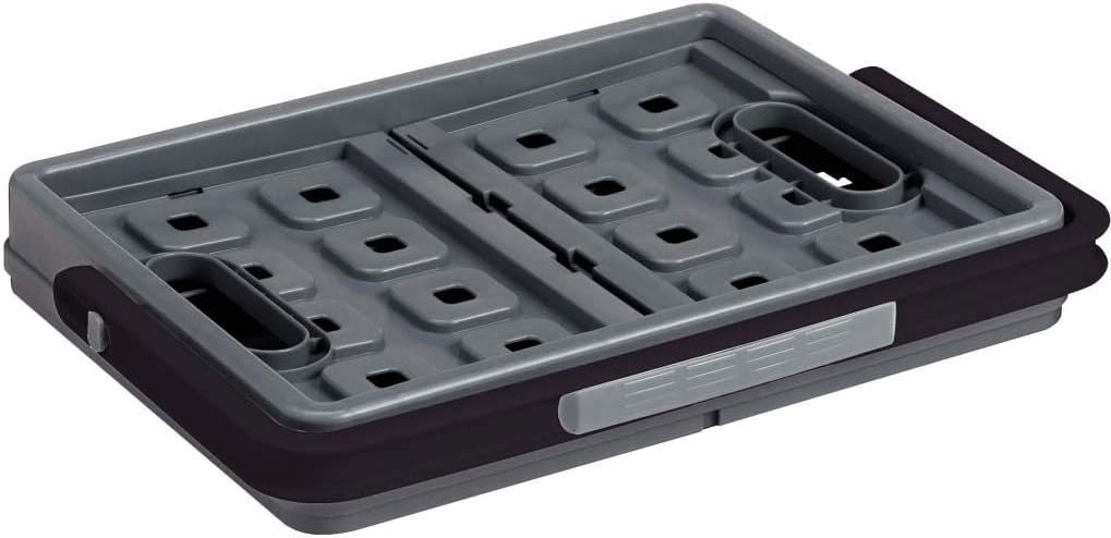 Sunware Square Folding Box 24 Litre with Handle Anthracite Black Colour