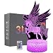Unicorn Night Lights,3D Optical Illusion LED Lamps with Remote Control & RGB Colors Sleep Aid & Night Guidance Home Bedroom Decorations Bday Party,Christmas Gift Ideas for Girls Teen Mothers