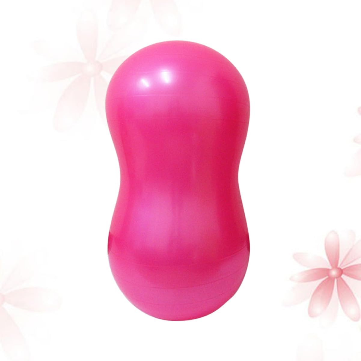 Fitness Exercise Burst Peanut Shaped Yoga Ball Thicken Balancing Device for Stability Training Home Workouts Gym Use Pink