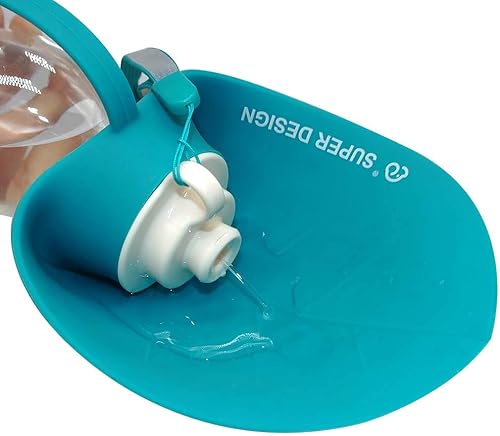 Miniatura 3 de Botella de agua para perros, dispensador de agua portátil para mascotas, alimentador a prueba de fugas, tazón para caminar al aire libre,