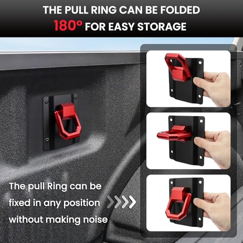 Klutchtech Tie Down Anchors Red 4-Pack