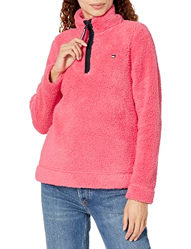 Tommy Hilfiger Women's Sherpa 1/4-zip Pullover Jacket