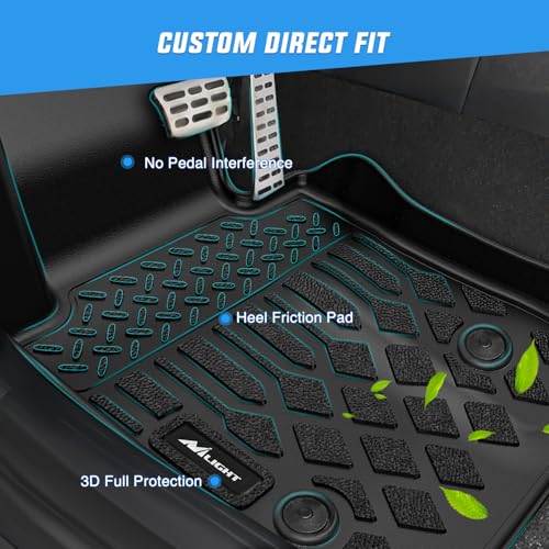 Image of Nilight TPE Floor Mats for Cadillac CT5 2019 2020 2021 2022 2023 2024