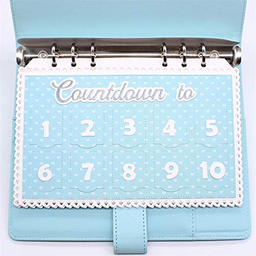 KSCRAFT Christmas Calendar Planner Set Metal Cutting Dies Stencils for DIY Scrapbooking/Photo Album Decorative Embossing DIY Paper Cards