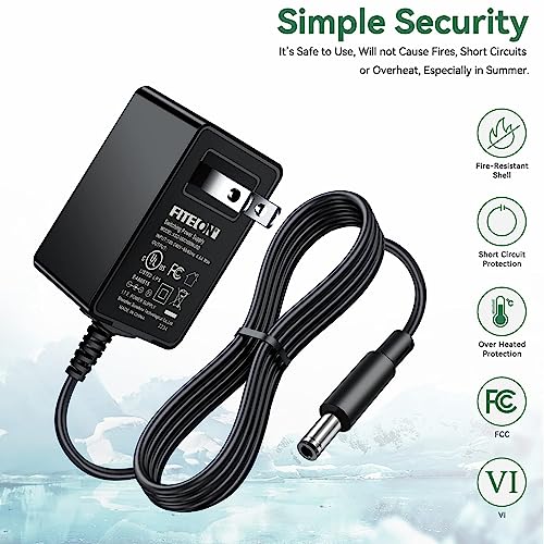 Fite On 5V Ac Adapter Replacement For Yierblue,Bigsun,Buysight Bright Rechargeable Searchlight Handheld Led Flashlight Power Supply Cord Cable Charger #TOP2