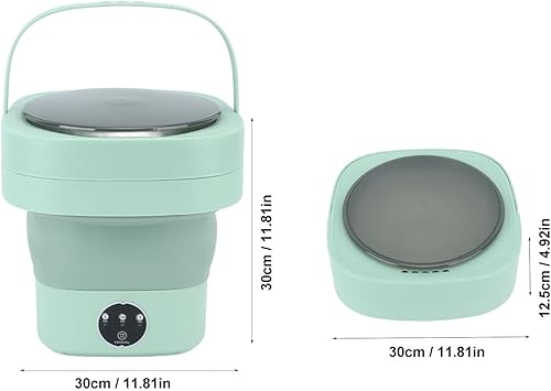 Miniatura 6 de Asixxsix Lavadora portátil, mini lavadora portátil de 6.5 litros, lavadora plegable con tubo de secado suave y drenaje de centrifugado, pequeña