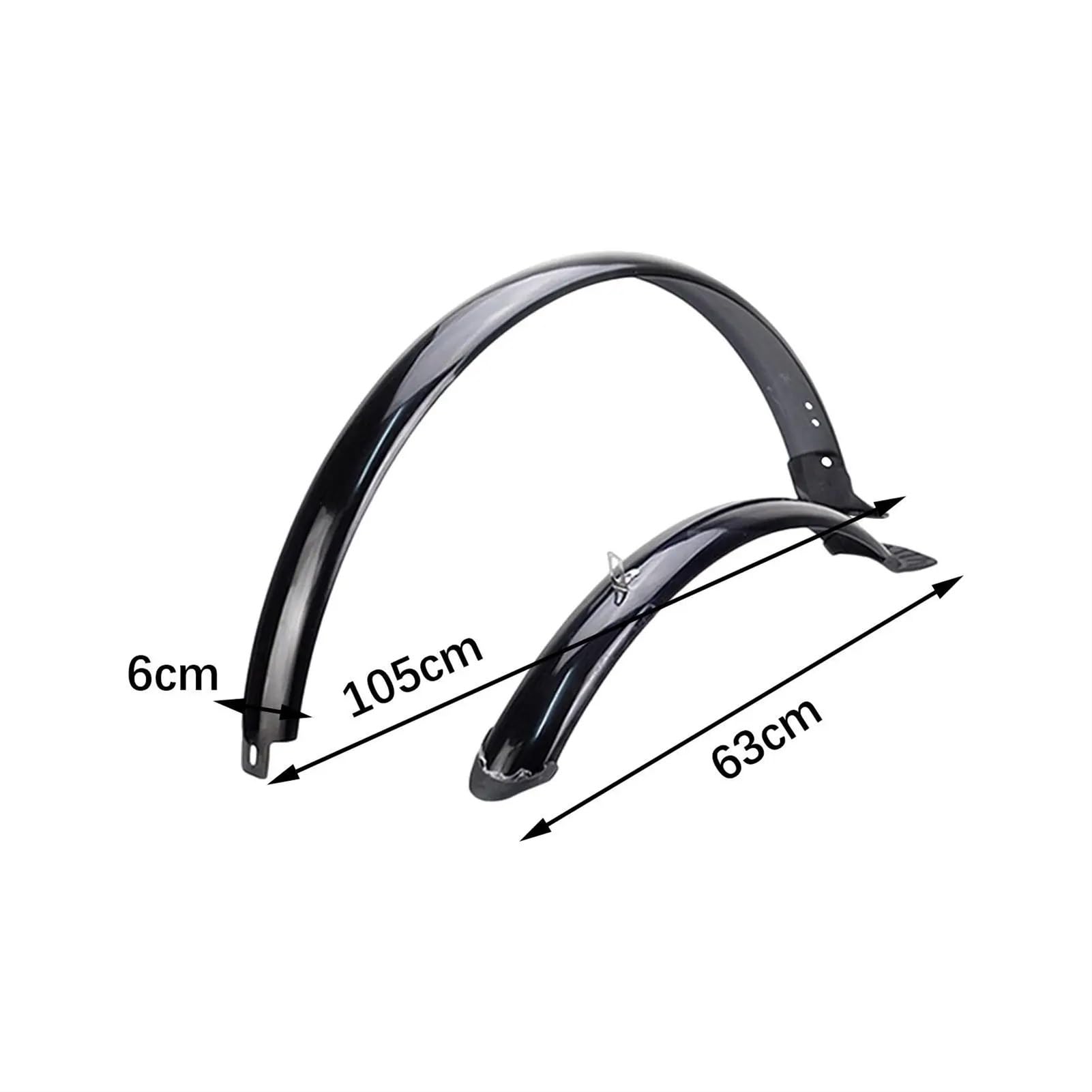 Błotniki rowerowe Face przednie tylne 26 cali Części zamienne Przenośne błotniki do rowerów górskich Błotniki rowerowe(Silver Brace w Clamp)