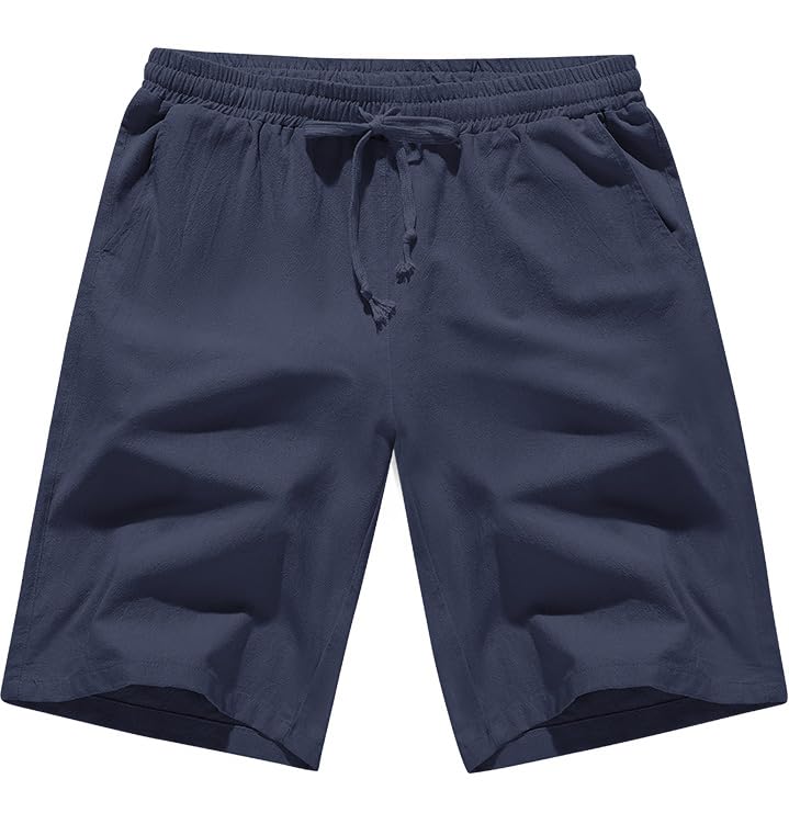 CMTOP Pantlaoncini Uomo Pantaloni Corti Uomo Estivi Cotone Pantaloncini Leggeri con Tasche Comodo Pantalone Corti per Tempo Libero