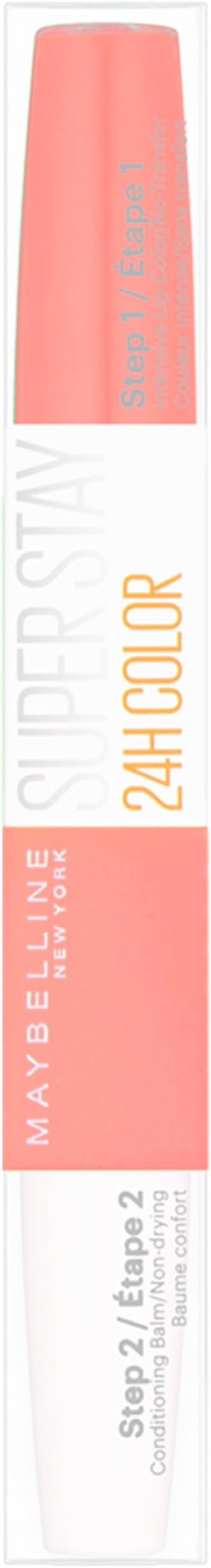 Lipstick, SuperStay 24H Liquid Lipstick – Dual-Ended Long-Lasting Color & Moisturizing Lip Balm – Non-Drying, Transfer-Proof, Upto 24Hour Dual Ended Lipstick, Shade: 150 Delicious Pink