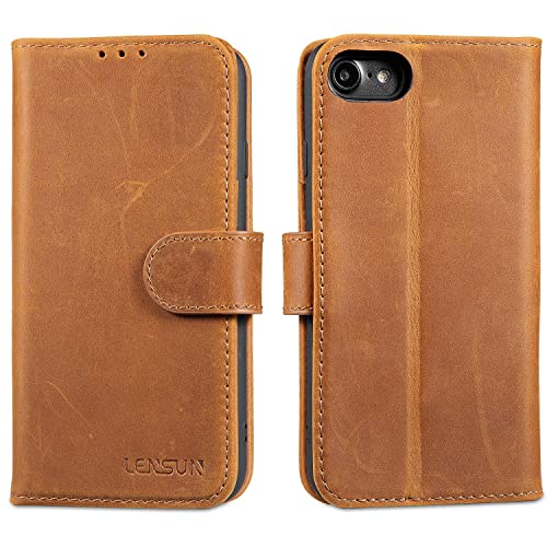 Coque iPhone SE 2022 étui cuir clapet aimanté contre les rayures