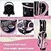 GYMAX Women Golf Clubs, 16PCS Right Handed Golf Set Includes Graphite 460CC Driver(1), Fairway (3), Hybrid (5) & Irons Size 5-SW, Putter & Stand Bag with Rain Hood, Complete Golf for Ladies (Pink)