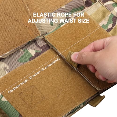 Image of xaegistac Tactical Vest One Click Quick Release Tactical Vest | Adjustable Modular Design for Outdoor, Hunting, Shooting and Security