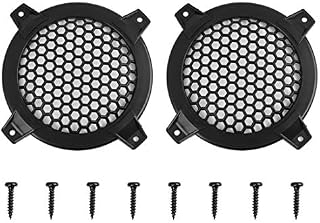 X AUTOHAUX 2pcs Grill Cover 5inch Mesh Protector Car Speaker Cover Woofer Grill