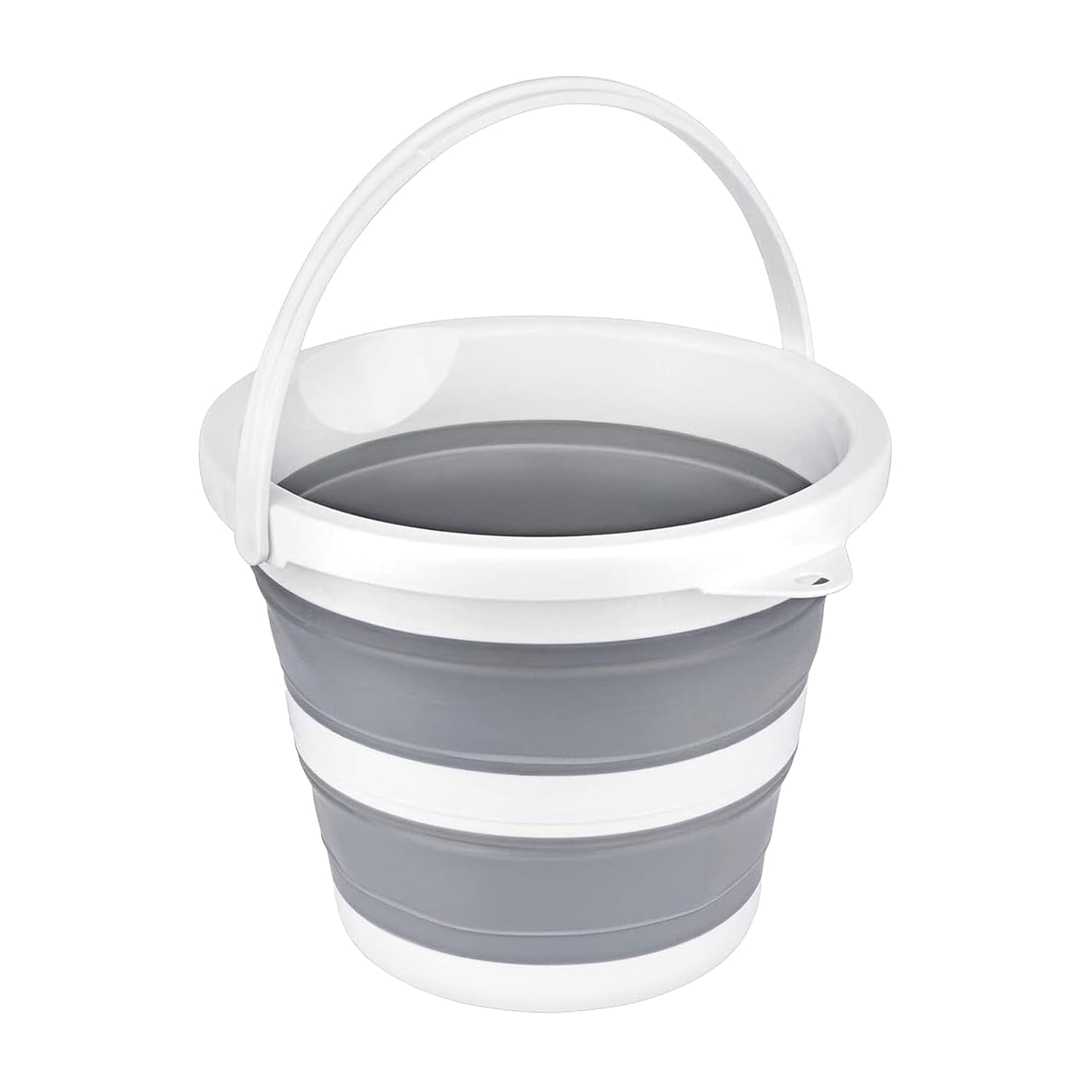 ELETO Foldable Silicone Bucket for Outdoor Car Washing | Space-Saving Collapsible Tub for Camping, Beach, Home | Gardening | Silicone Bucket (Multicolor) (5 Liter)-picture-24