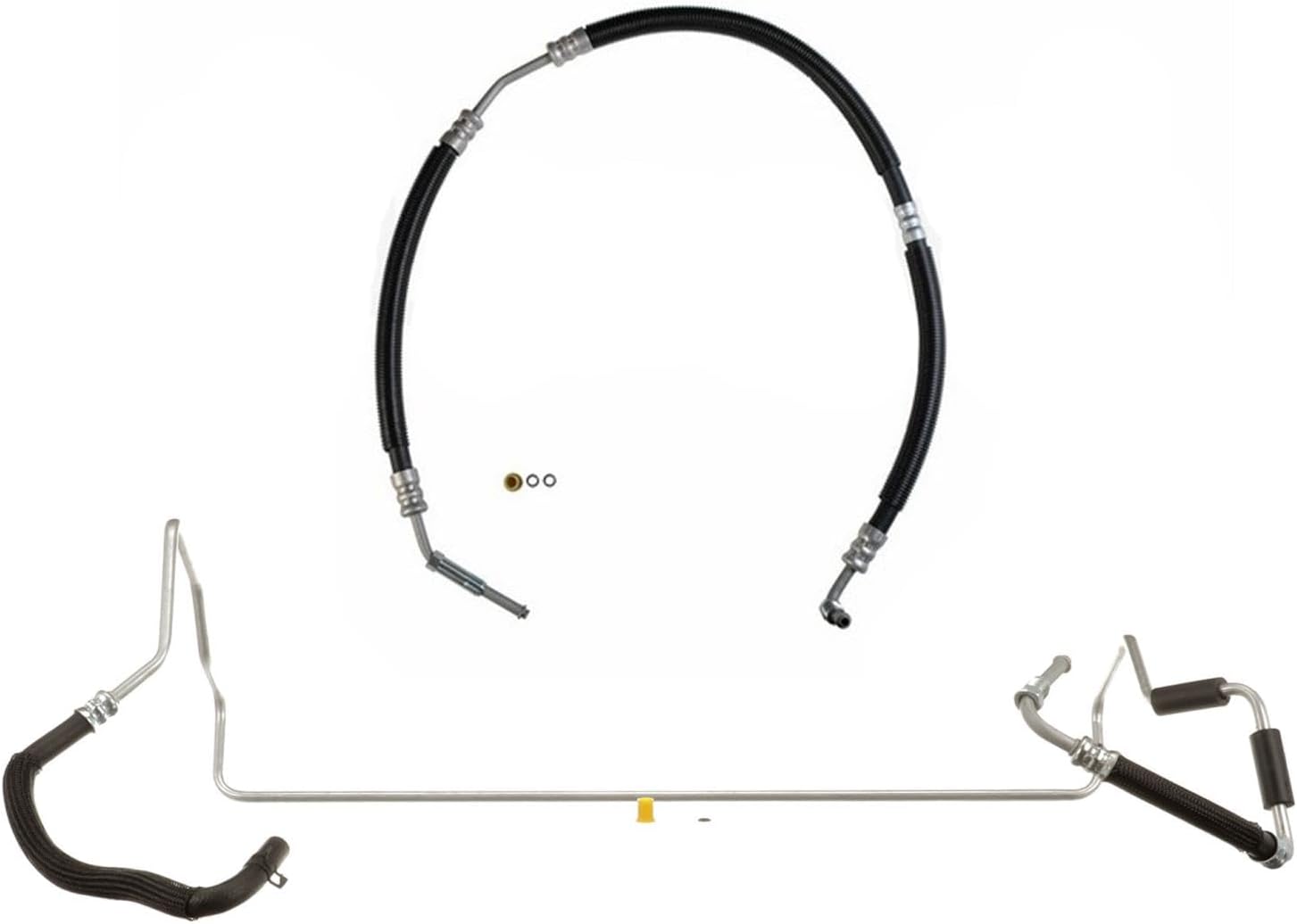 Power Steering Pressure & Return Hose Replacement Parts For Wrangler 2007 2008 2009 2010 2011 3.8L USA Models, Left Hand Drive