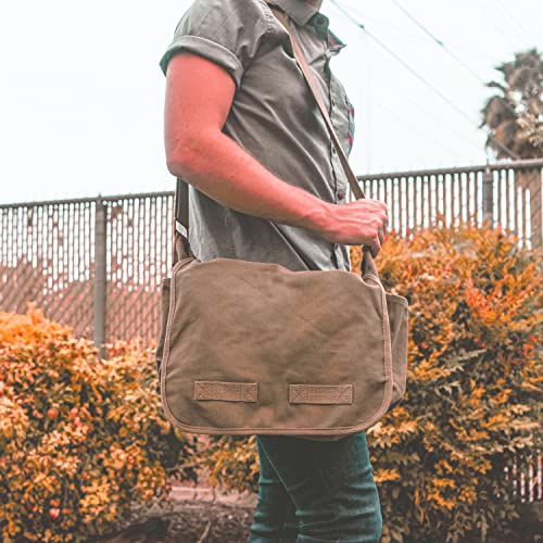 Image of Sweetbriar Classic Messenger Bag - Vintage Canvas Shoulder Bag for All-Purpose Use