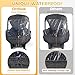 Orzbow Universal Regenschutz für Babyschale (z.B. Maxi-Cosi/Cybex/Römer),Abde... Trageöffnung und Luftlöchern, Kontaktfenster,mit Tasche,Notwendiger Schutz für Babys oder Haustiere (Dunkelgrau)