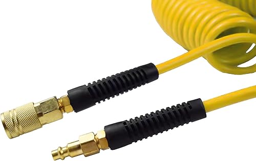 Miniatura 9 de YOTOO Manguera de aire, manguera de compresor de aire de retroceso de poliuretano, 14 de pulgada de diámetro interior por 50 pies de largo con